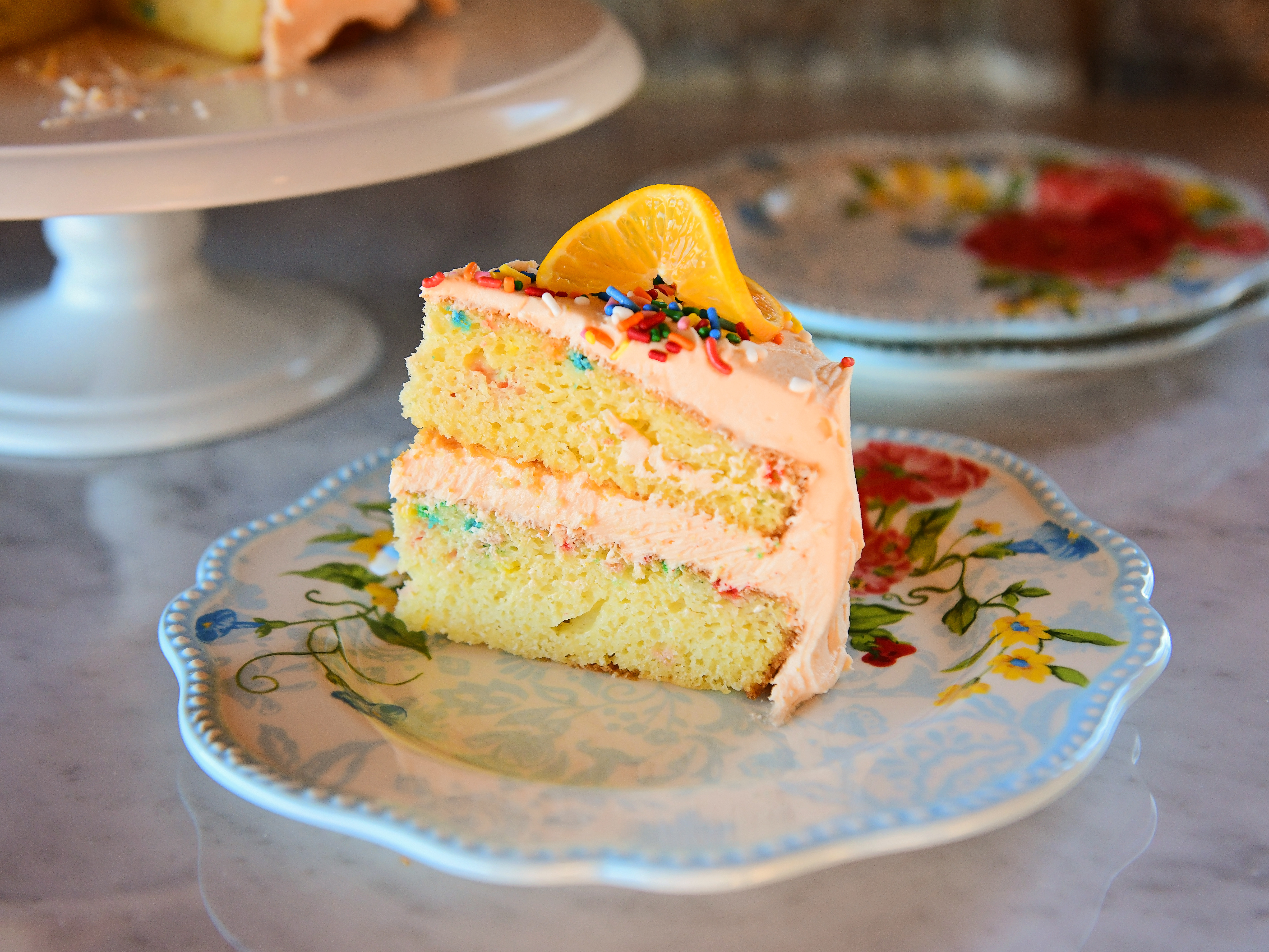Clementine Sprinkle Cake Recipe | Ree Drummond | Food Network