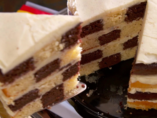 Chocolate And Vanilla Checkered Flag Cake Recipe Nancy Fuller Food Network